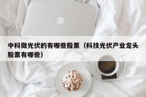 中科做光伏的有哪些股票（科技光伏产业龙头股票有哪些）