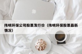 伟明环保公司股票发行价（伟明环保股票最新情况）