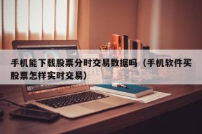 手机能下载股票分时交易数据吗（手机软件买股票怎样实时交易）