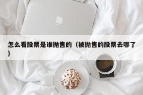 怎么看股票是谁抛售的（被抛售的股票去哪了）