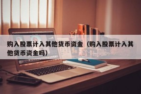 购入股票计入其他货币资金（购入股票计入其他货币资金吗）