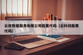 云房数据服务有限公司股票代码（云科技股票代码）