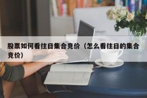 股票如何看往日集合竞价（怎么看往日的集合竞价）