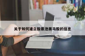 关于如何建立股票池黑马股的信息