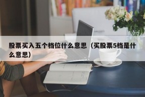 股票买入五个档位什么意思（买股票5档是什么意思）