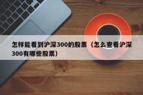 怎样能看到沪深300的股票（怎么查看沪深300有哪些股票）