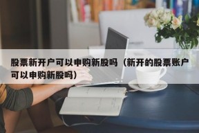 股票新开户可以申购新股吗（新开的股票账户可以申购新股吗）