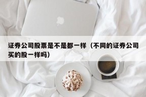 证券公司股票是不是都一样（不同的证券公司买的股一样吗）