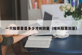 一只股票量是多少才叫放量（啥叫股票放量）